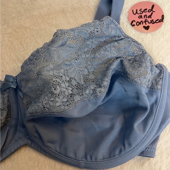 Lilyette Blue Lace Bra - Picture 2 of 4